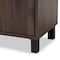 Baxton Studio Rossin 2-Door Wood Entryway Shoe Storage Cabinet with Open Shelf 153-9155 - alternate 8